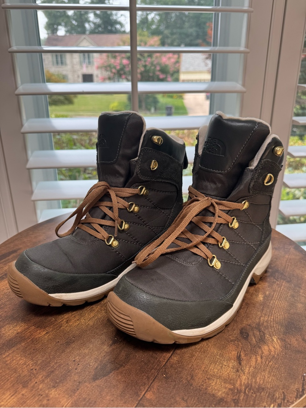 The North Face Men’s Dark Gray and Brown Trail Boots